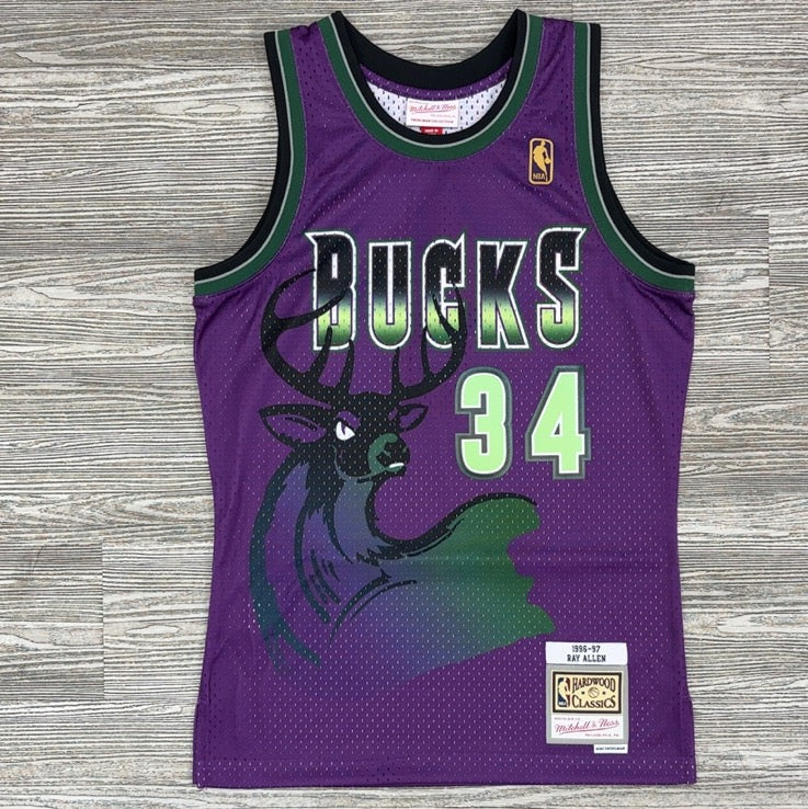 Mitchell & Ness- nba swingman jersey Bucks 96 Ray Allen