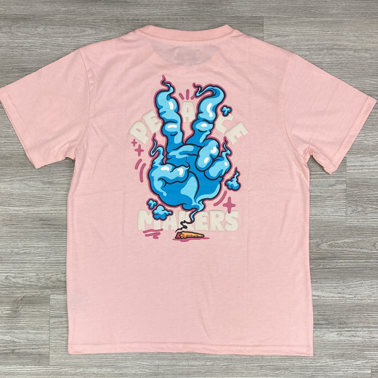 Highly Undrtd- peace makers ss tee (pink)