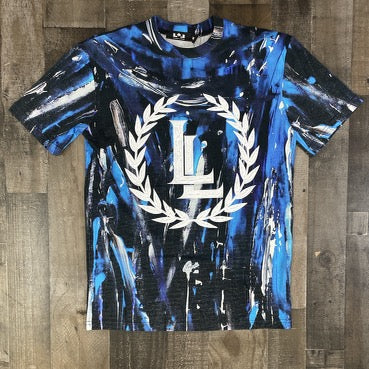 Locked Loaded- page ss tee (blue)