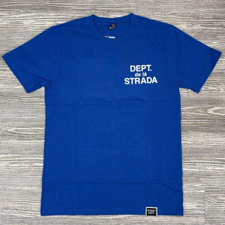 Planet Of The Grapes- Strada ss tee (blue/white)