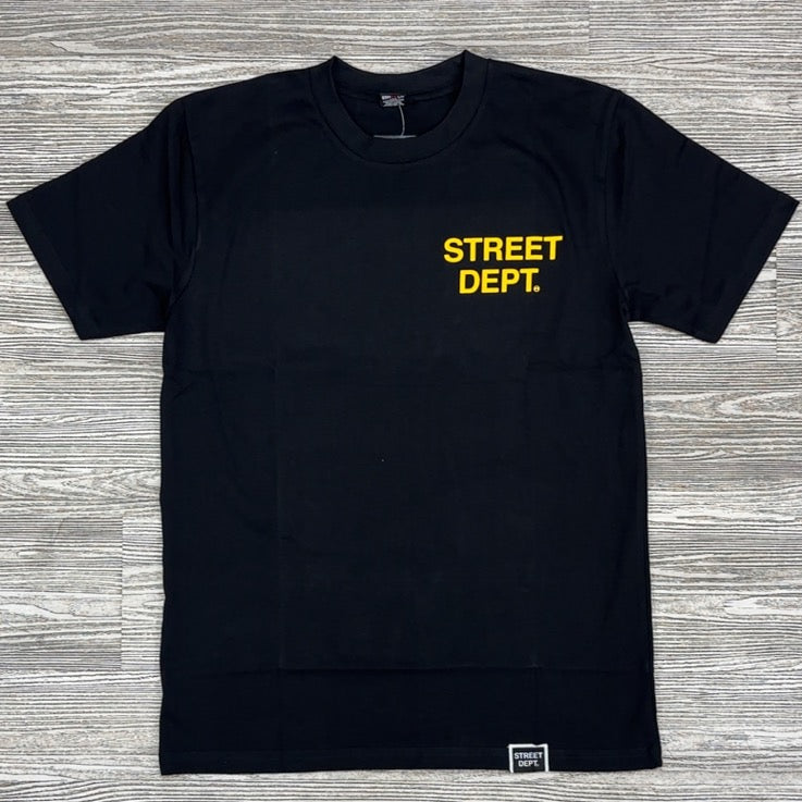 Planet Of The Grapes- street dept ss tee (black/yellow)