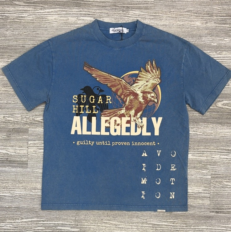 Sugarhill- “guilty ss tee (lt blue)