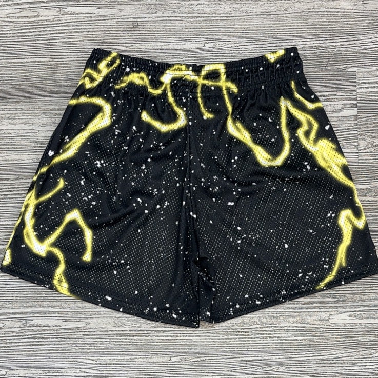 Lost Hills- death lightning mesh shorts