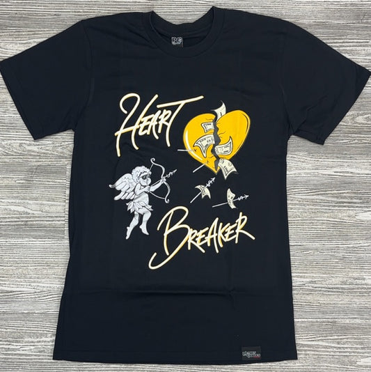 Planet Of The Grapes- heartbreaker ss tee (black/yellow)