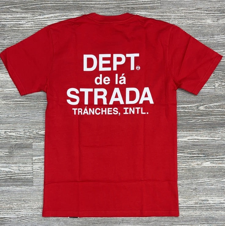 Planet Of The Grapes- Strada ss tee (red/white)