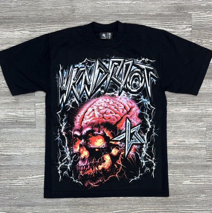 WkndRiot- brainiac ss tee (black)