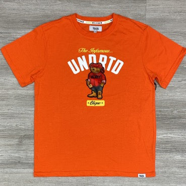 Highly Undrtd- infamous bear ss tee (orange)