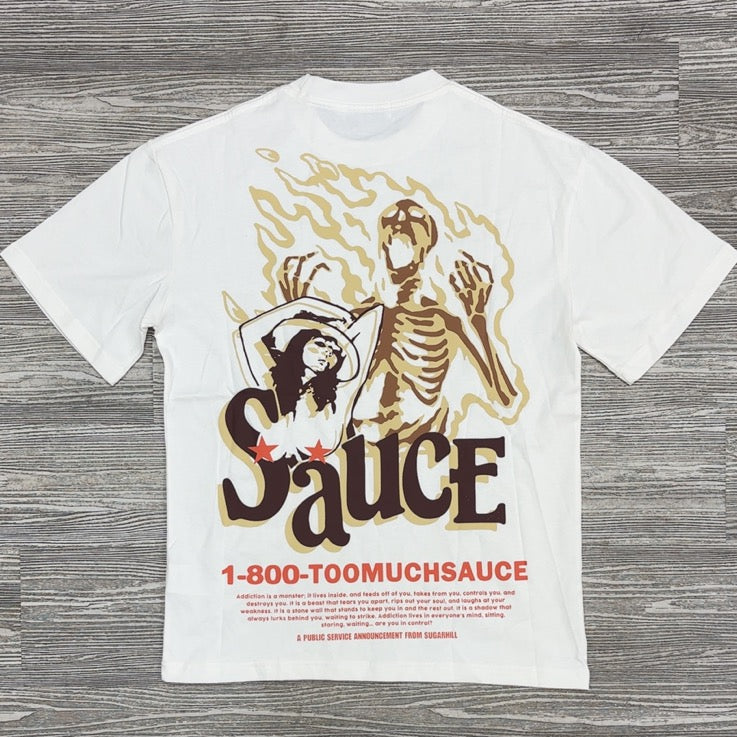 Sugarhill- “sauce” ss tee (white)