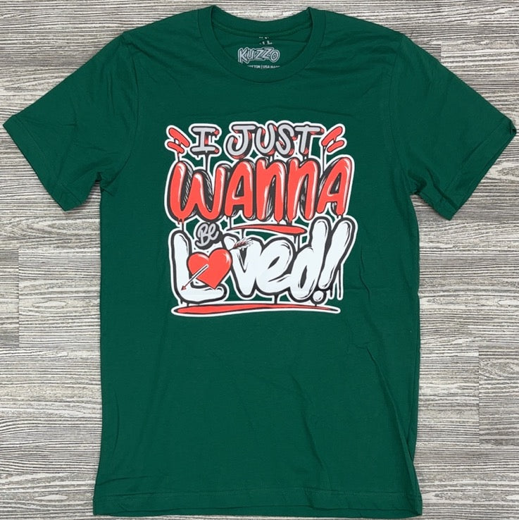 XGear101- wanna be loved ss tee (evergreen)