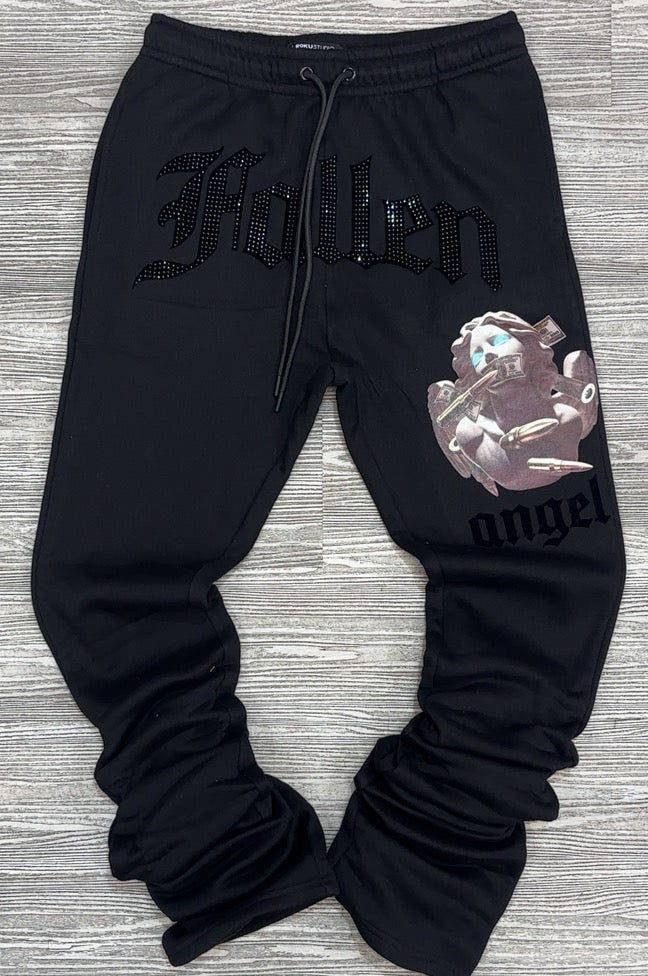 Roku Studio- fallen angel bullet stacked sweatpants