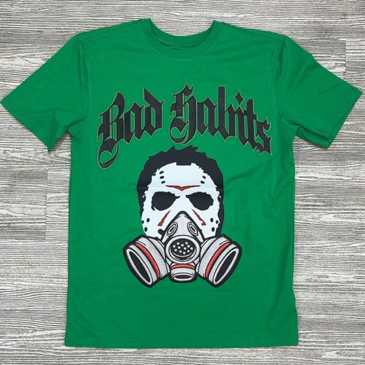 Roku Studio- bad habits gas mask ss tee (green)